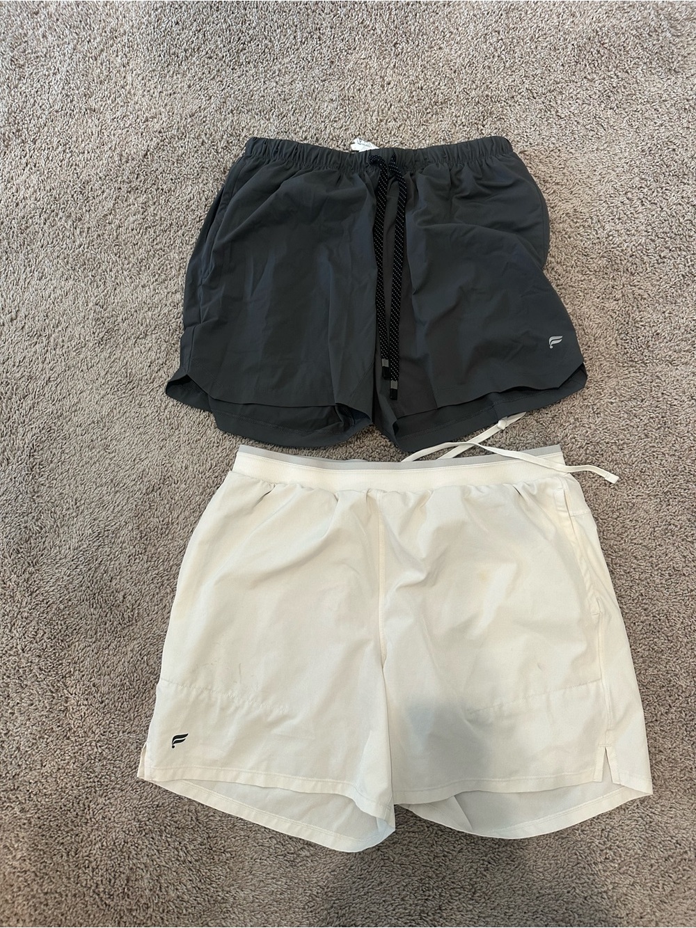 Fabletics  2-Pack Athletic Shorts - Gray &  White
